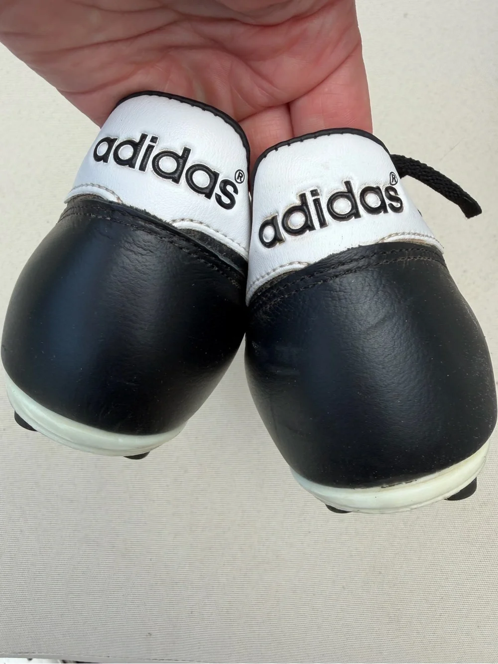 adidas Men’s Black and White Soccer Cleats